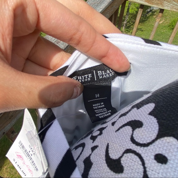 NEW WHBM Striped Sheath Dress - Picture 5 of 5